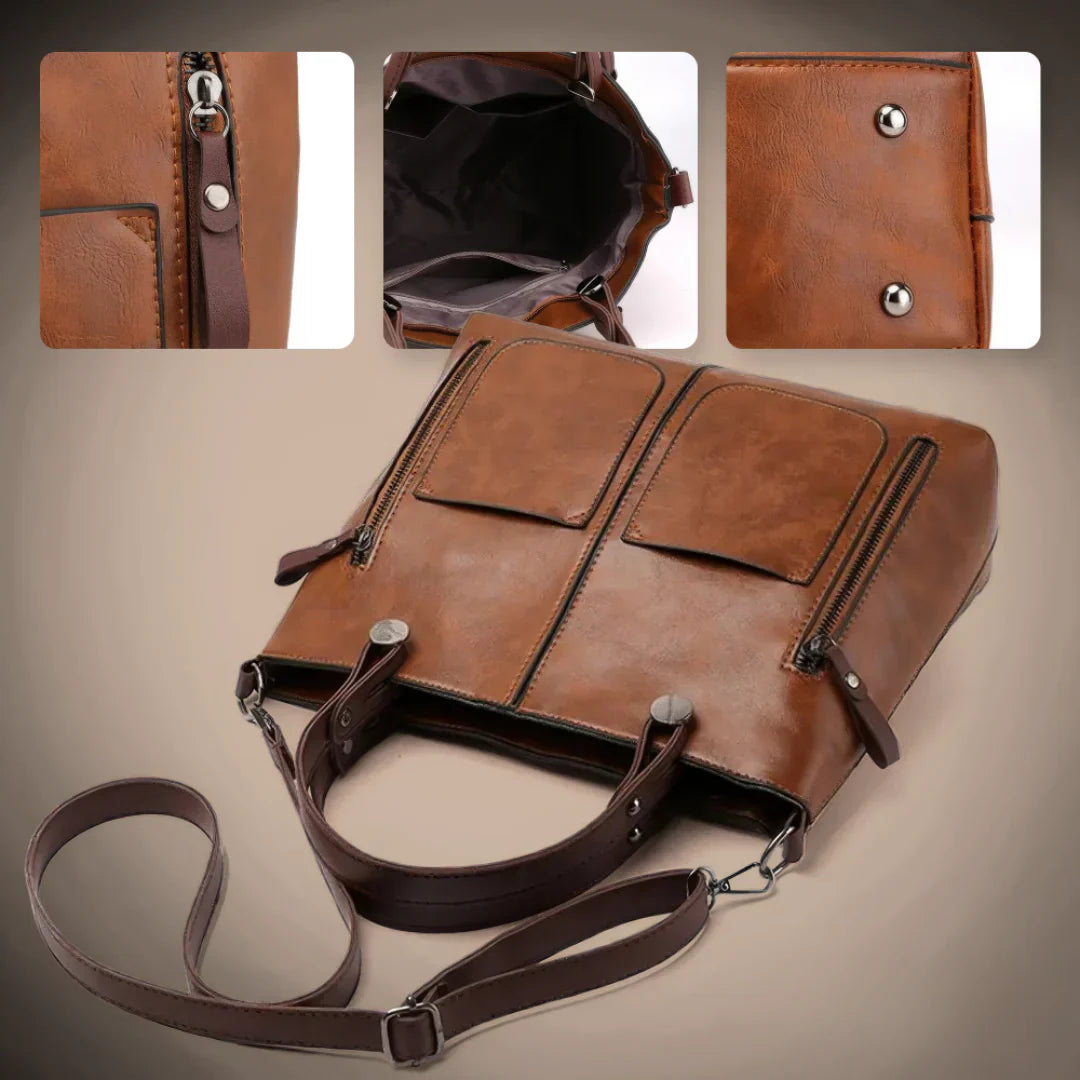 Avery™ Timeless Elegance | Leather Shoulder Bag