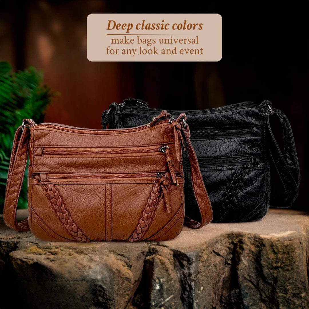 Zoe™ Classic Harmony | Stylish Compact Leather Bag