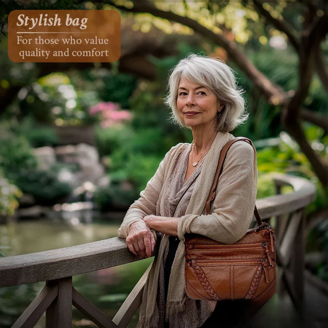 Zoe™ Classic Harmony | Stylish Compact Leather Bag
