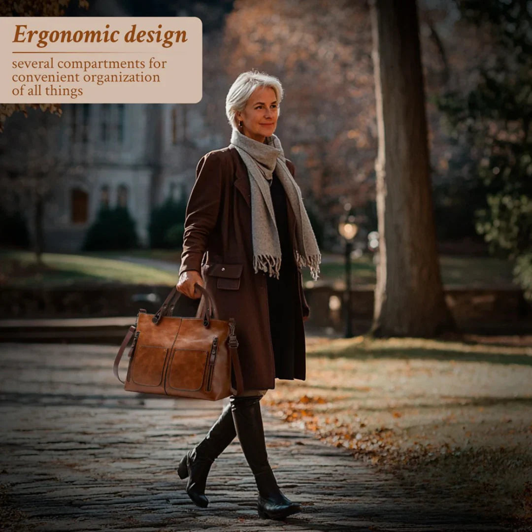 Avery™ Timeless Elegance | Leather Shoulder Bag