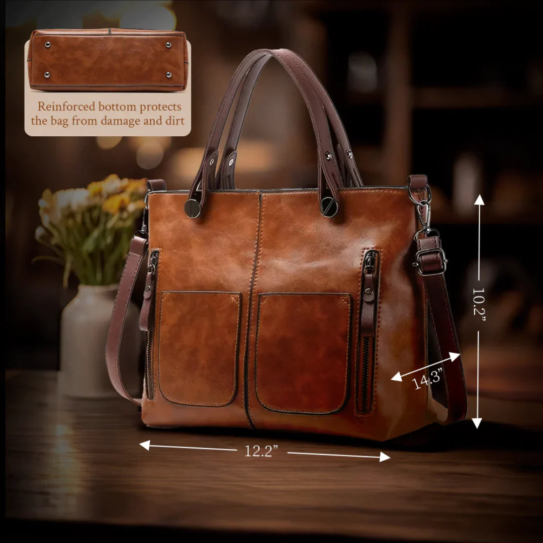 Avery™ Timeless Elegance | Leather Shoulder Bag
