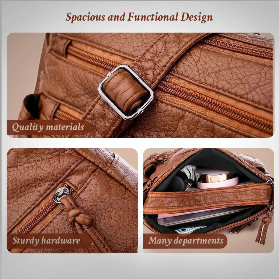 Zoe™ Classic Harmony | Stylish Compact Leather Bag