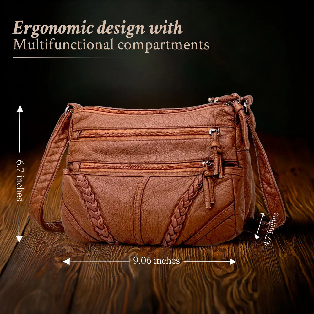 Zoe™ Classic Harmony | Stylish Compact Leather Bag