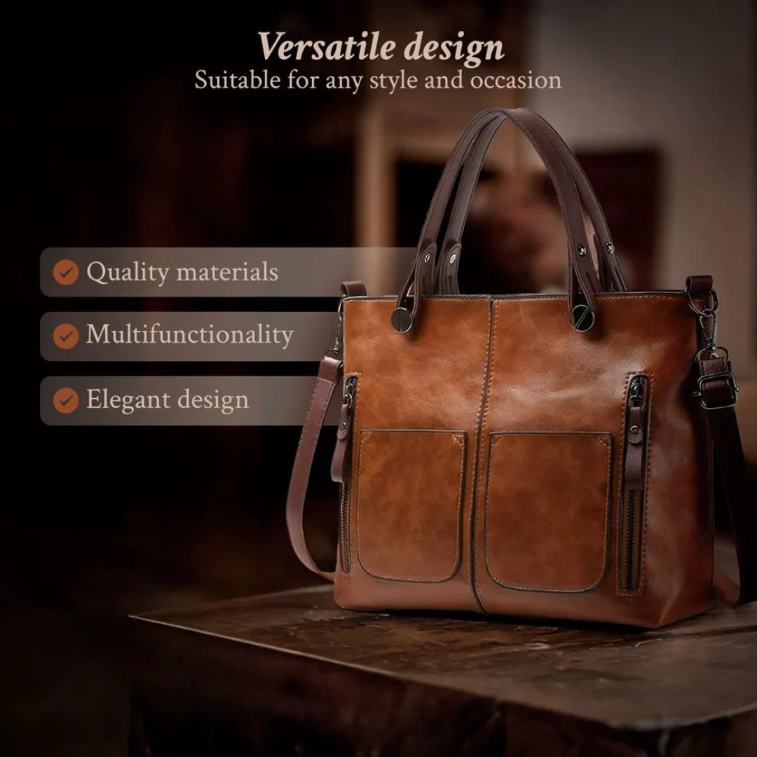 Avery™ Timeless Elegance | Leather Shoulder Bag