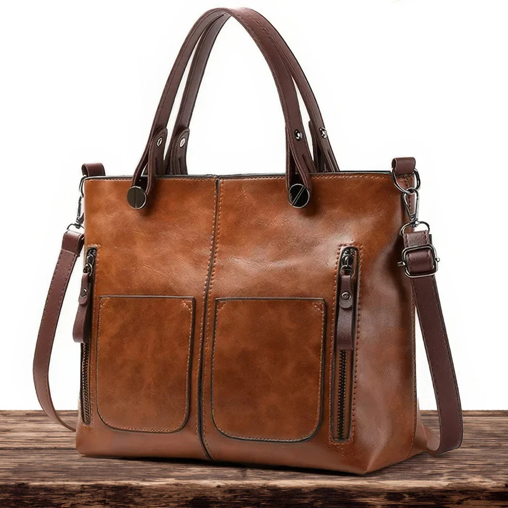 Avery™ Timeless Elegance | Leather Shoulder Bag