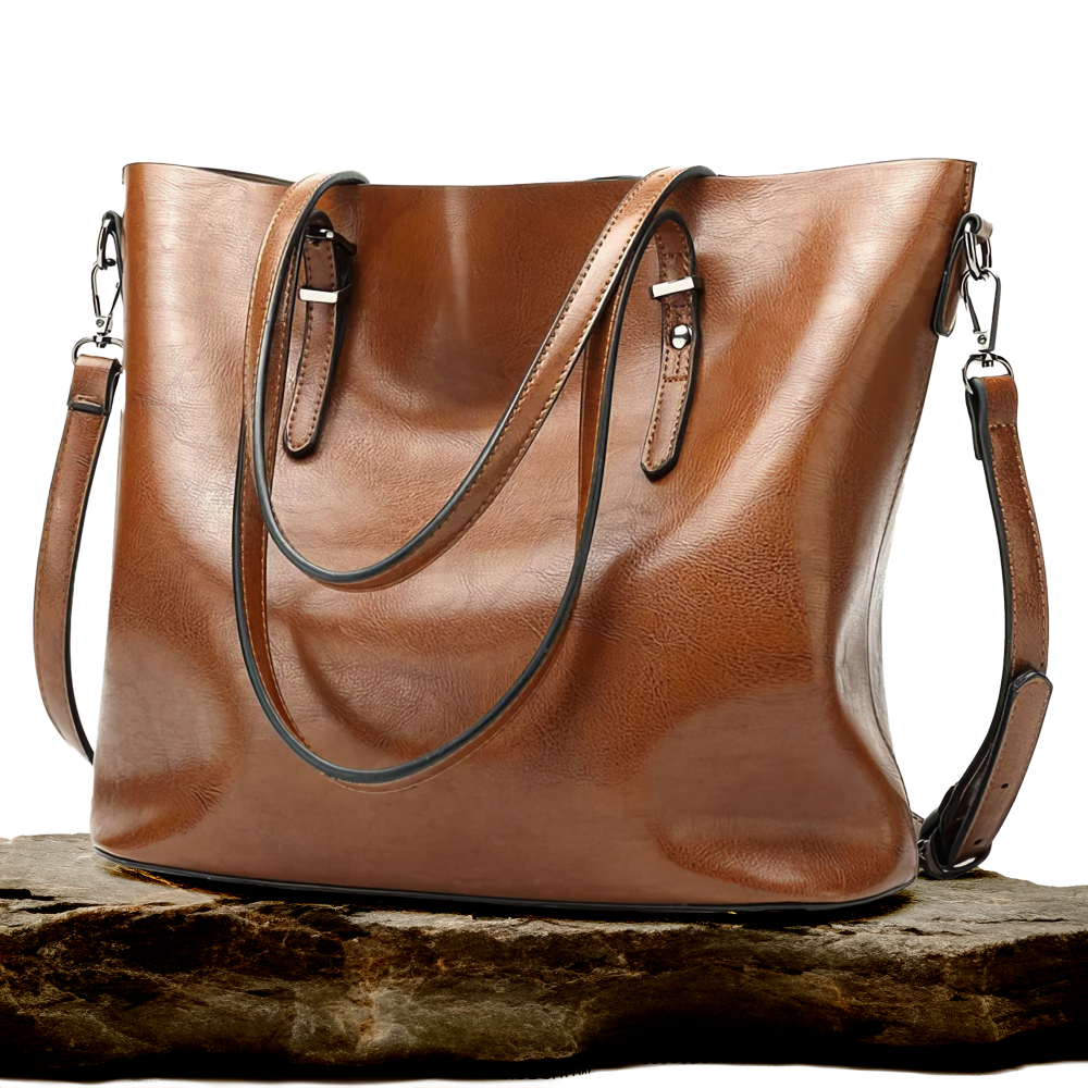 Nicole's™ Elegance | Vintage Shoulder Leather Handbag