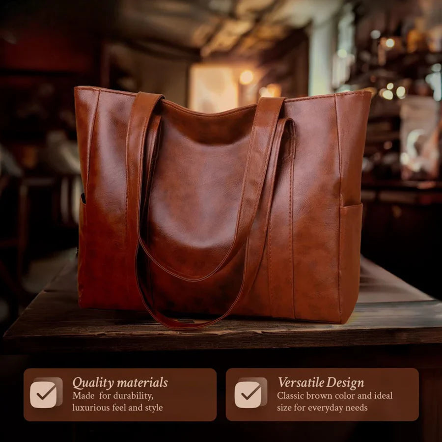 Mia™ Timeless Elegance | Classic Tote Leather Bag