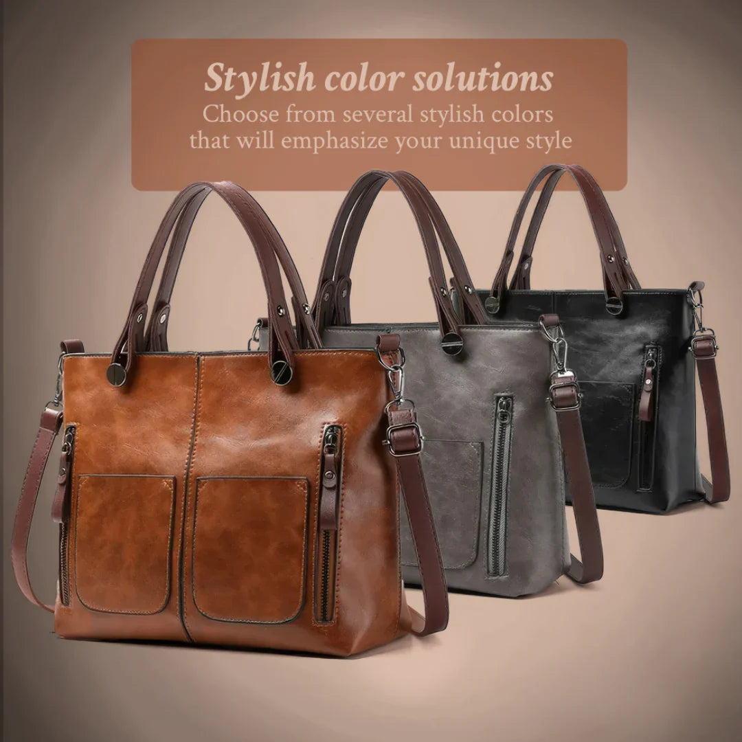 Avery™ Timeless Elegance | Leather Shoulder Bag