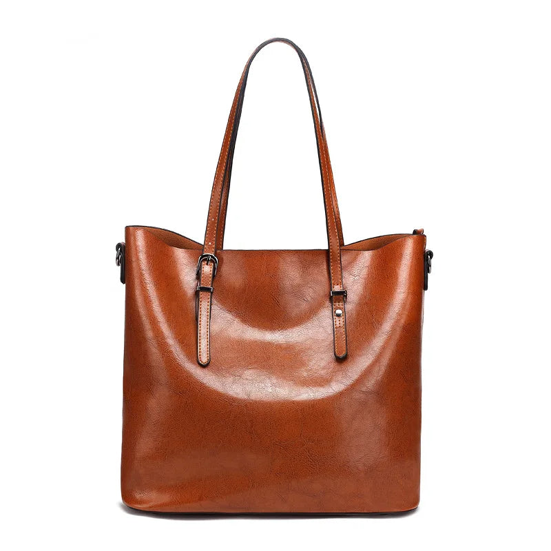 Nicole's™ Elegance | Vintage Shoulder Leather Handbag