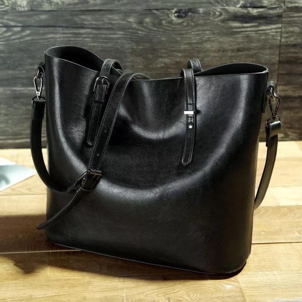 Nicole's™ Elegance | Vintage Shoulder Leather Handbag